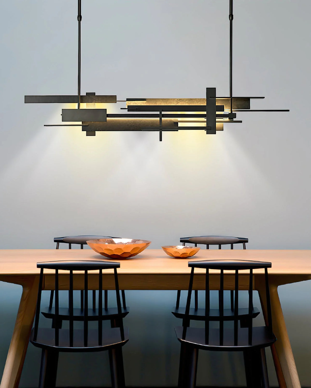 Pendant Lamp Integrated LED Matte Black Selectable Color Temperature