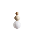 Pendant Lamp Japandi Natural Stone Matte Glass Globe