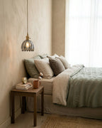 Pendant Lamp Japanese-Inspired Flower-Shaped Glass Diffused Light