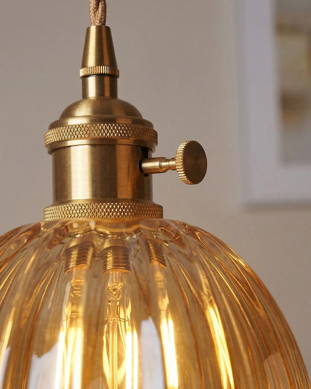 Pendant Lamp Japanese-Inspired Flower-Shaped Glass Diffused Light
