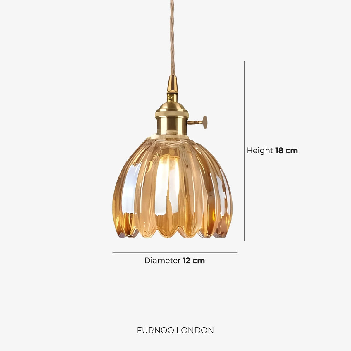 Pendant Lamp Japanese-Inspired Flower-Shaped Glass Diffused Light