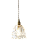 Pendant Lamp Jellyfish Glass Amber Or Transparent Optional Walnut