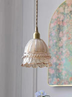 Pendant Lamp Jellyfish Glass Amber Or Transparent Optional Walnut