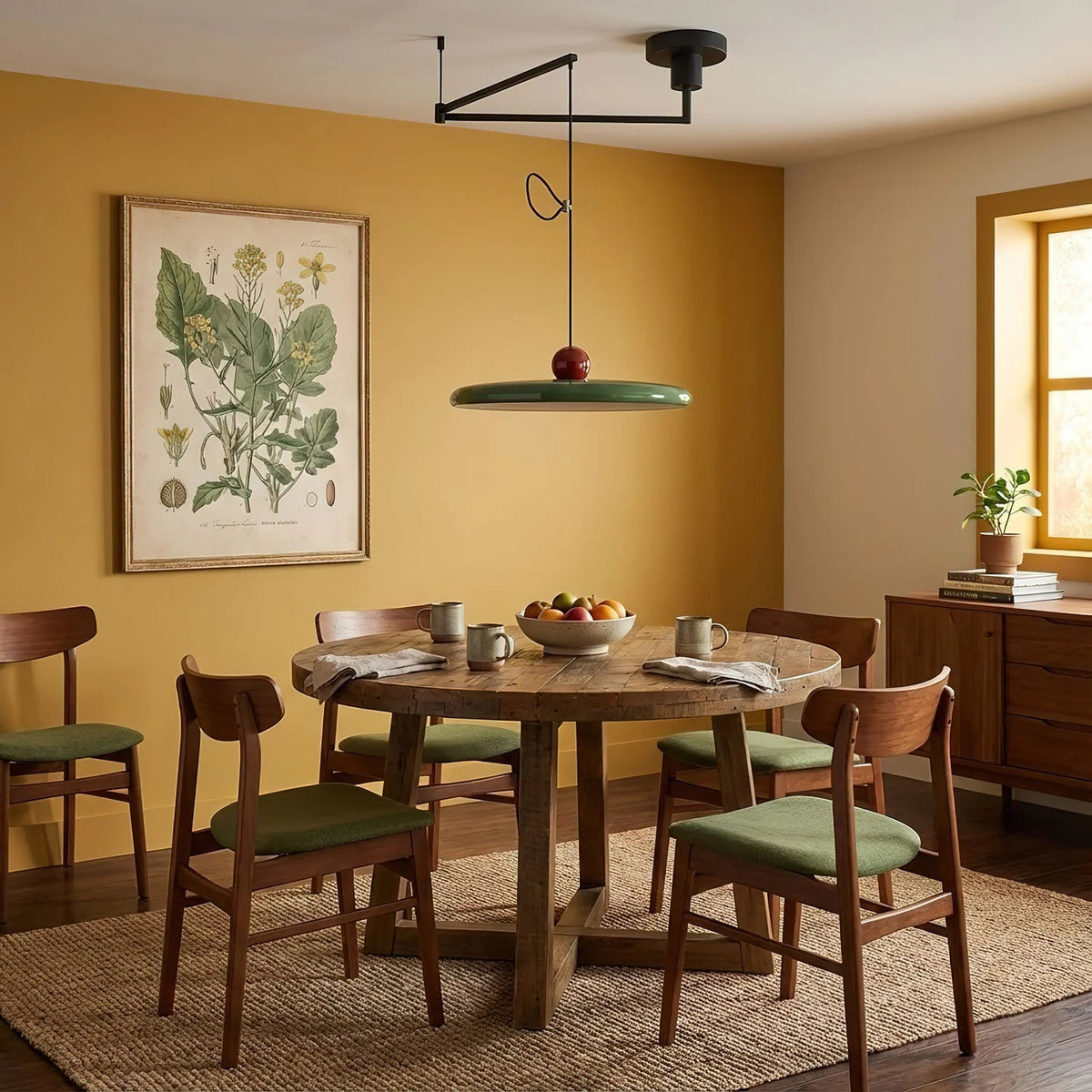 Pendant Lamp Kinetic Swivel Arm Integrated LED