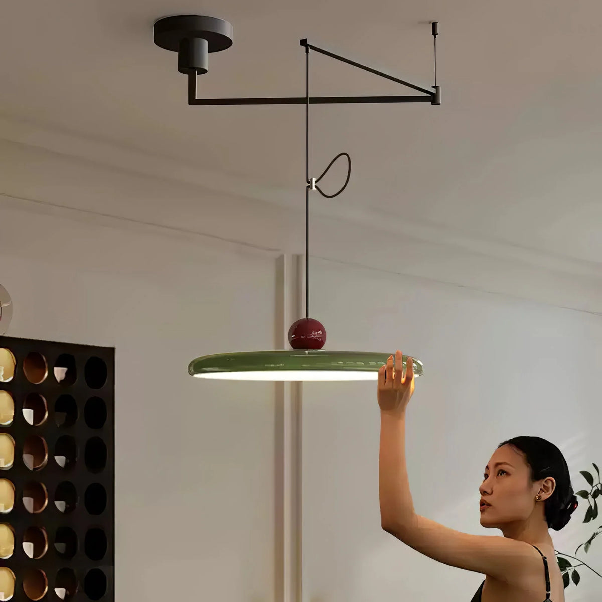 Pendant Lamp Kinetic Swivel Arm Integrated LED