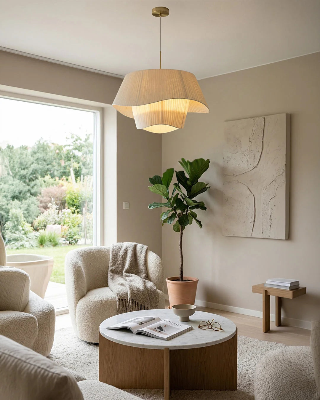 Pendant Lamp Light-Diffusing Dimmable Warm LED Adjustable Cable