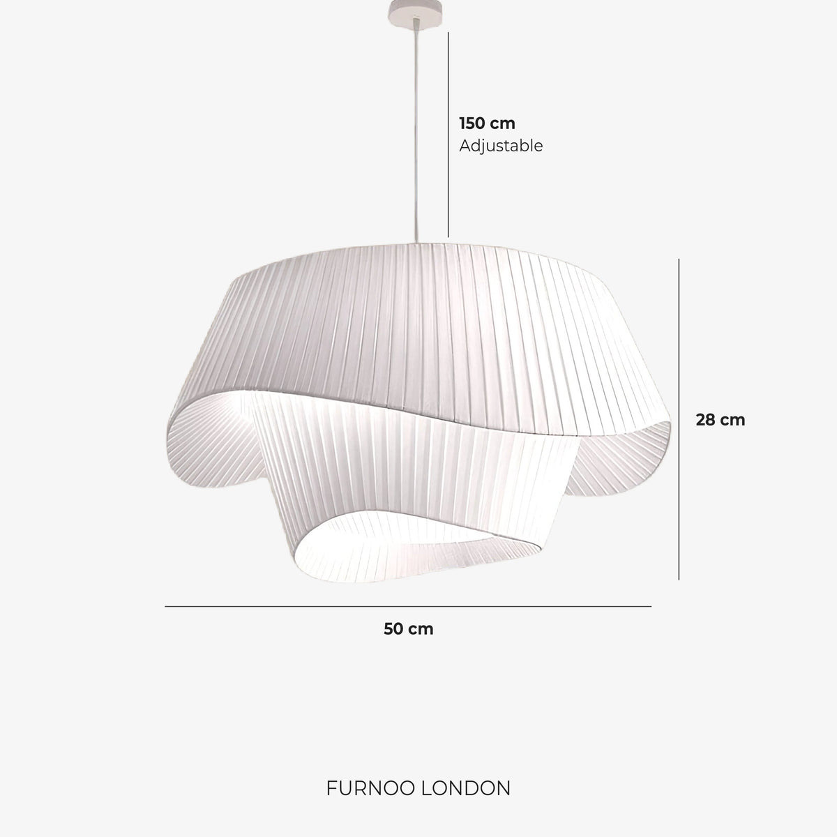 Pendant Lamp Light-Diffusing Dimmable Warm LED Adjustable Cable