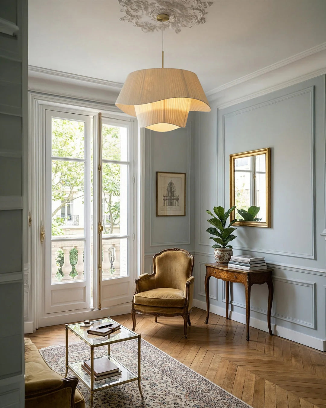 Pendant Lamp Light-Diffusing Dimmable Warm LED Adjustable Cable