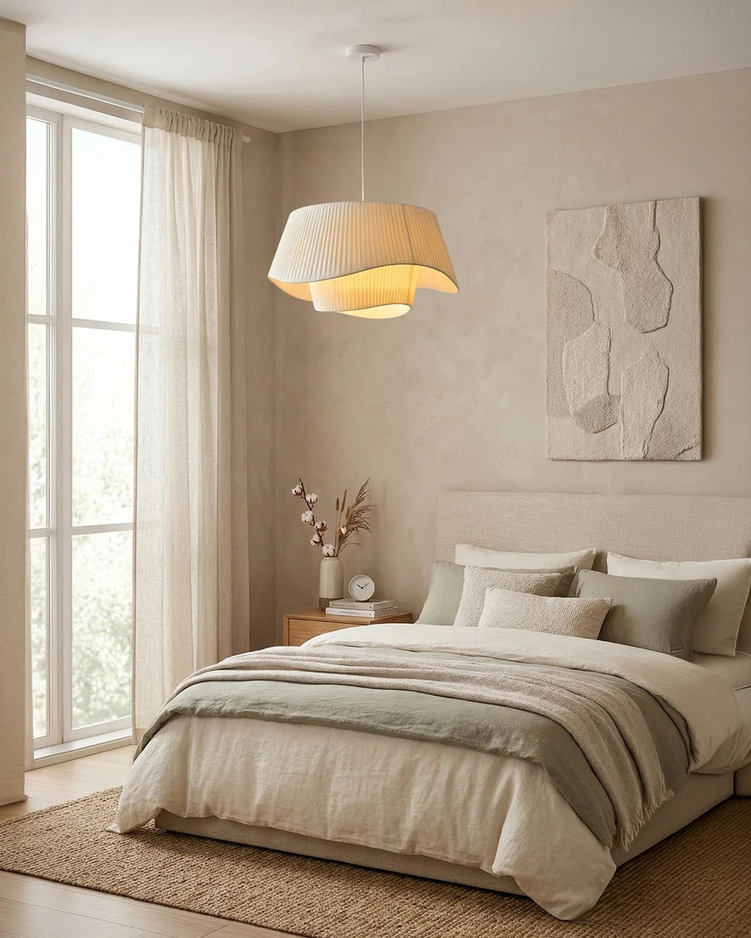 Pendant Lamp Light-Diffusing Dimmable Warm LED Adjustable Cable
