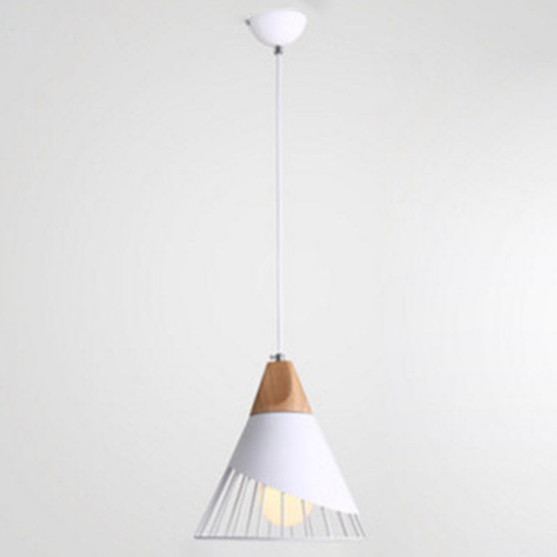 Pendant Lamp Metal Wire Cage & Adjustable Height