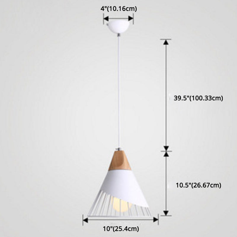 Pendant Lamp Metal Wire Cage & Adjustable Height