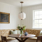 Pendant Lamp Milk Glass Oiled Brass Adjustable Cord