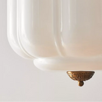 Pendant Lamp Milk Glass Oiled Brass Adjustable Cord