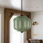 Pendant Lamp Milk Glass Oiled Brass Adjustable Cord