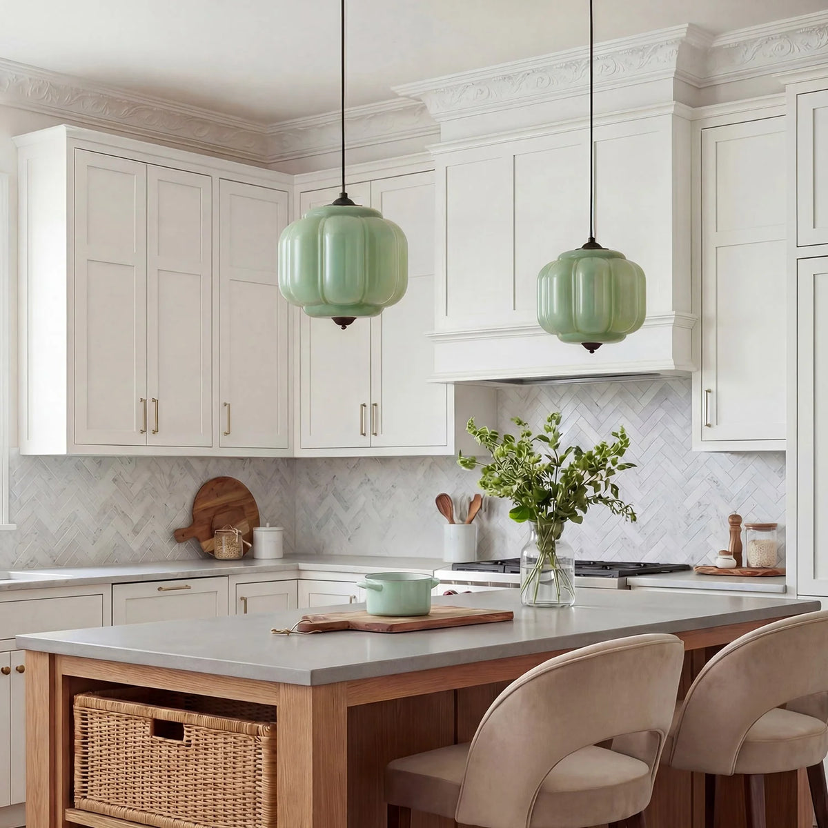 Pendant Lamp Milk Glass Oiled Brass Adjustable Cord