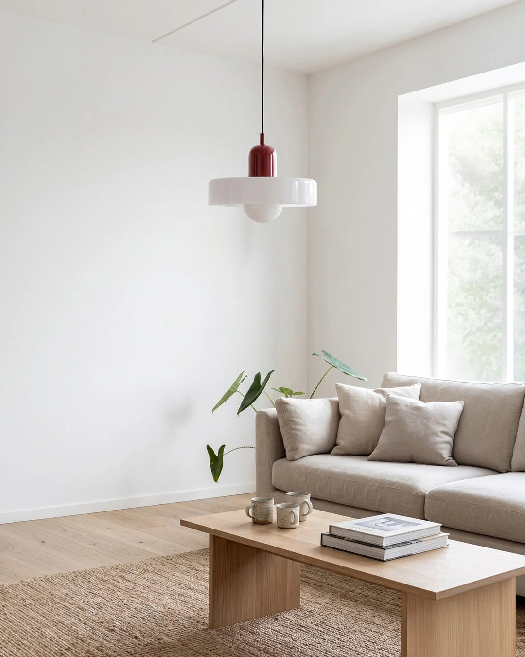 Pendant Lamp Mouth-Blown Frosted Glass Soft Ambient Light