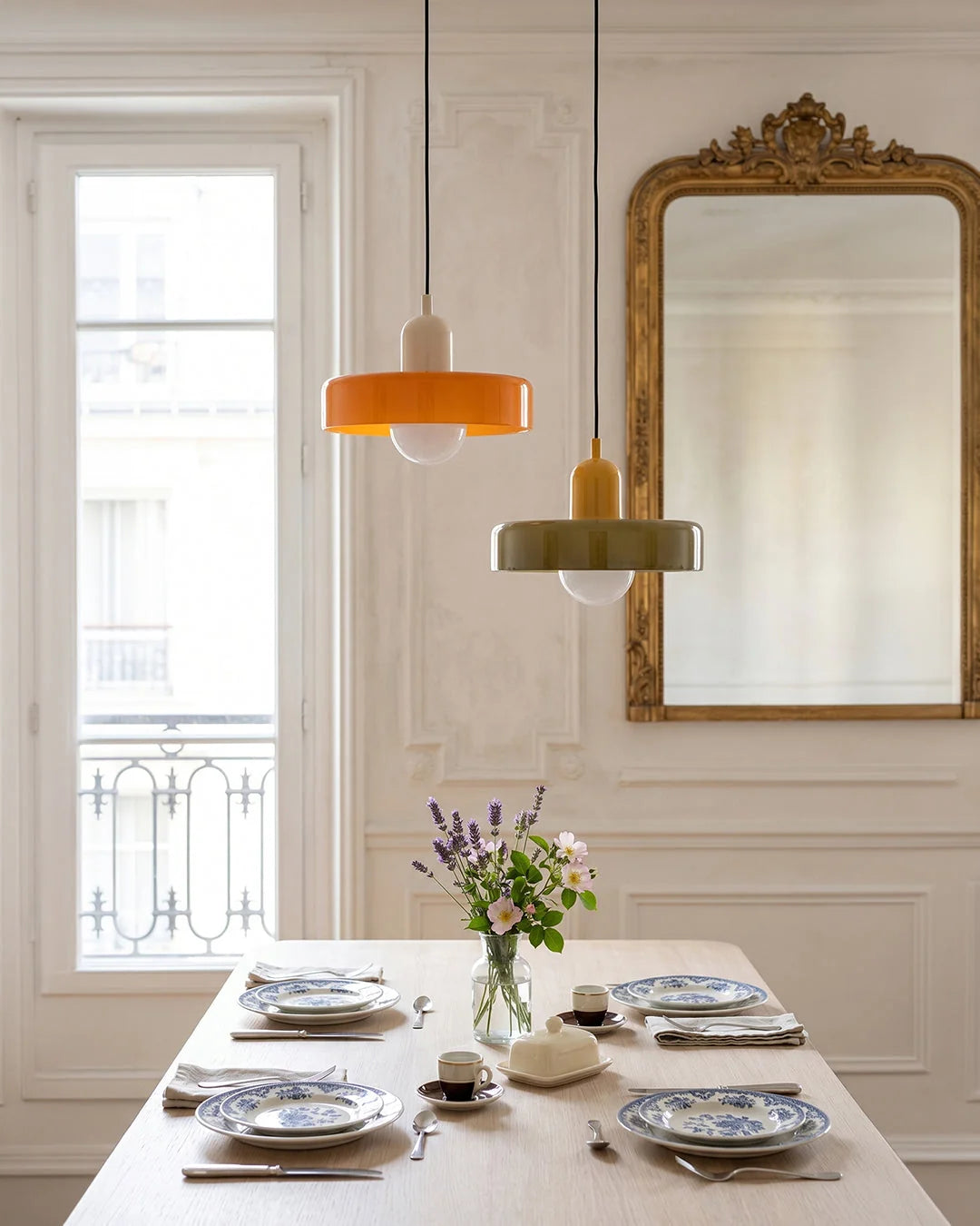 Pendant Lamp Mouth-Blown Frosted Glass Soft Ambient Light