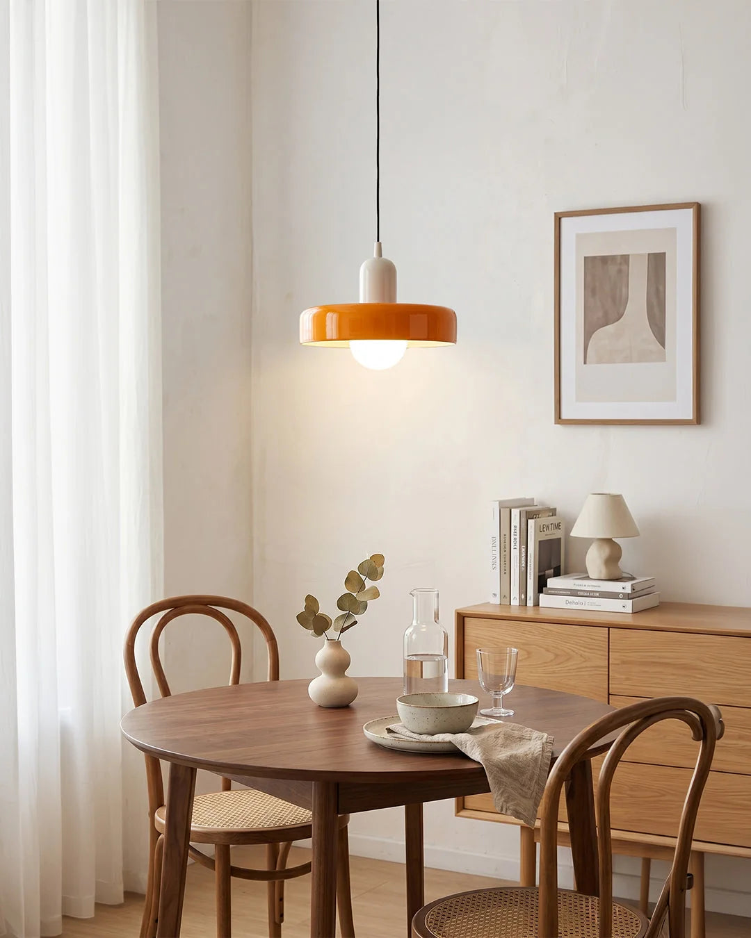Pendant Lamp Mouth-Blown Frosted Glass Soft Ambient Light