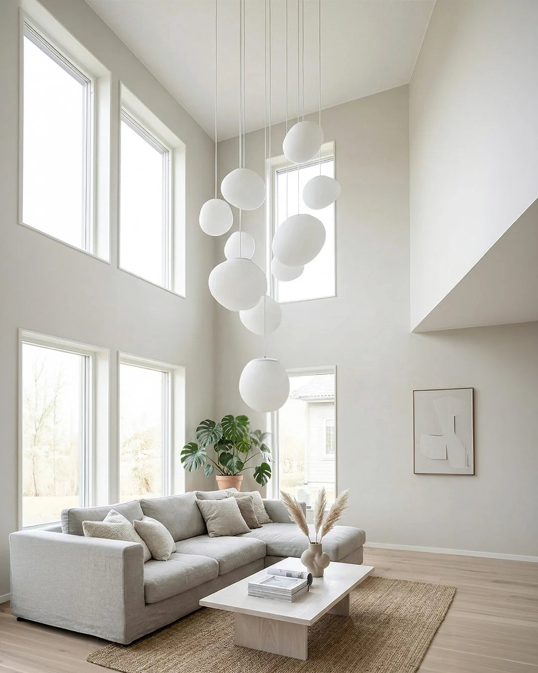Pendant Lamp Mouth-Blown Glass Soft Diffuse Light