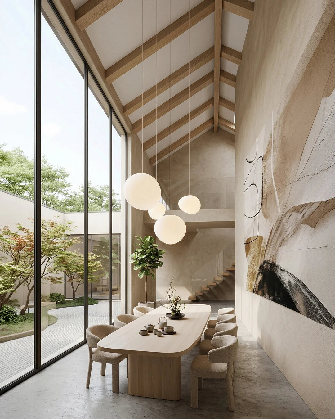 Pendant Lamp Mouth-Blown Glass Soft Diffuse Light