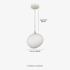 Pendant Lamp Mouth-Blown Glass Soft Diffuse Light