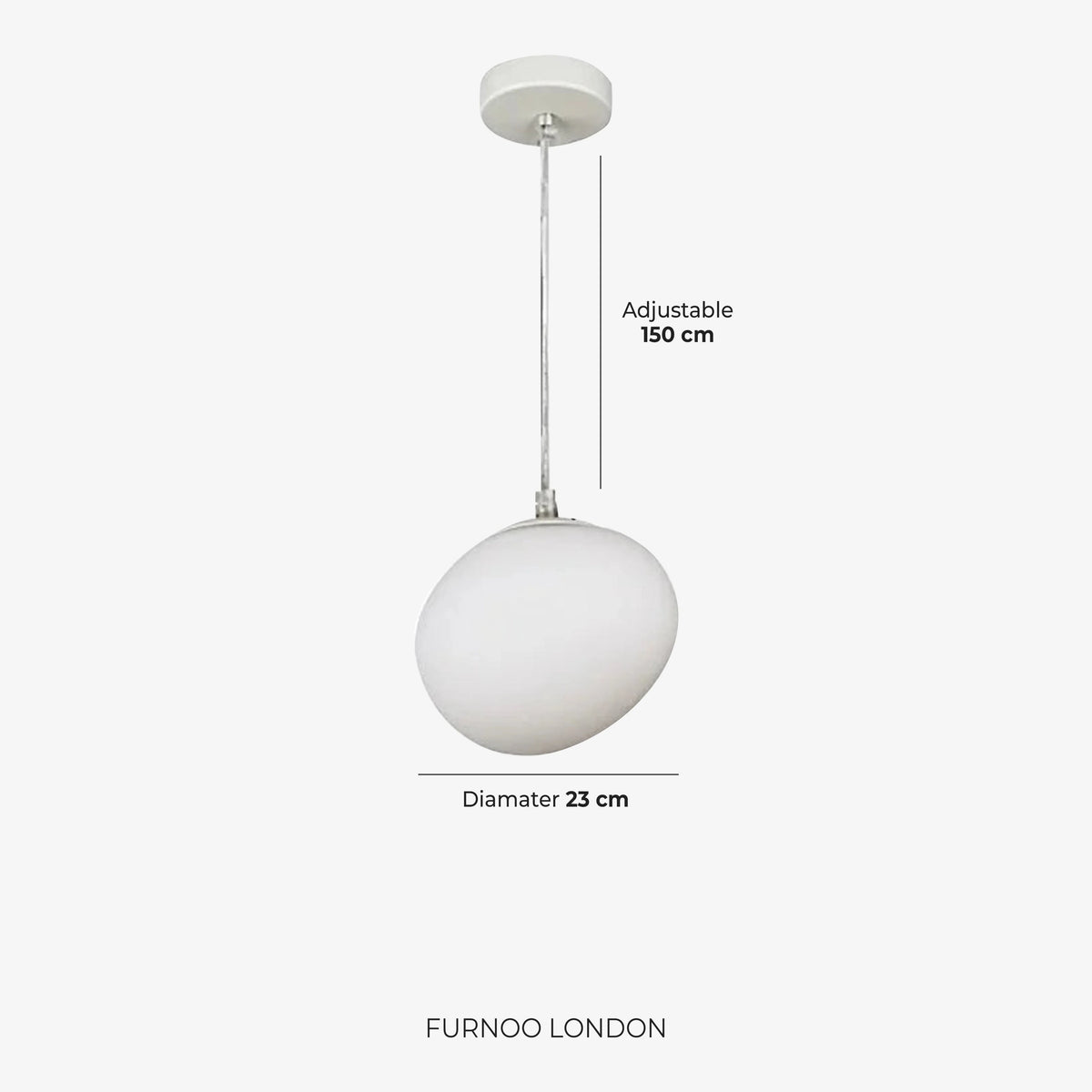 Pendant Lamp Mouth-Blown Glass Soft Diffuse Light