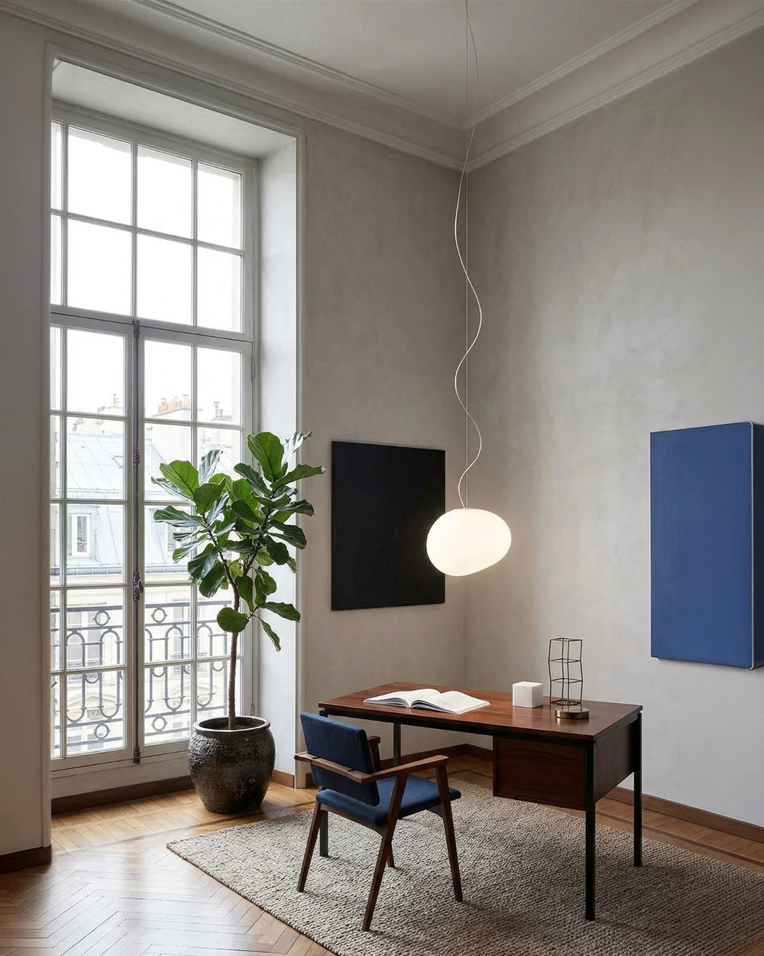 Pendant Lamp Mouth-Blown Glass Soft Diffuse Light