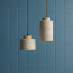 Pendant Lamp Natural Stone Shade Warm Diffused Light