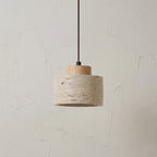 Pendant Lamp Natural Stone Shade Warm Diffused Light