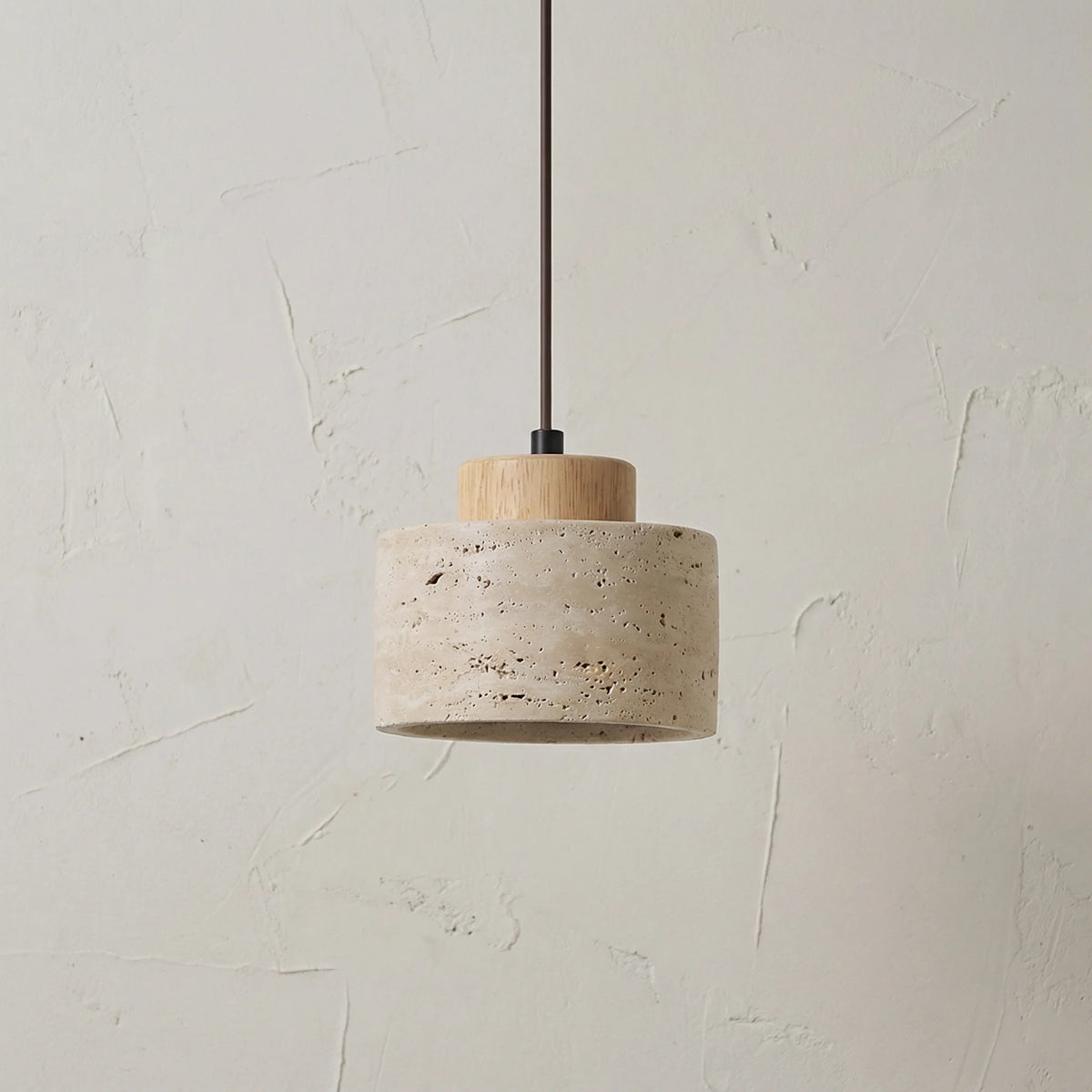 Pendant Lamp Natural Stone Shade Warm Diffused Light