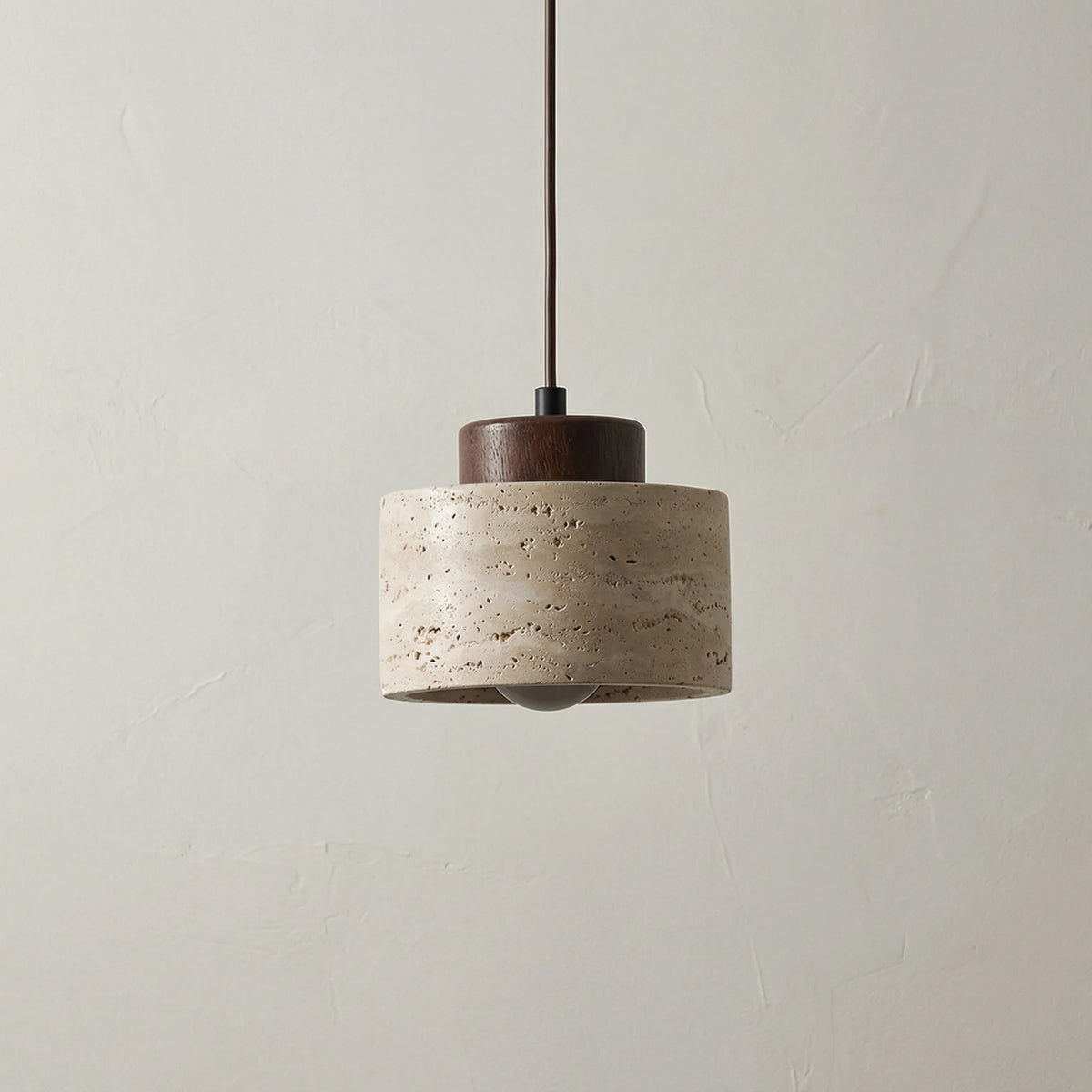 Pendant Lamp Natural Stone Shade Warm Diffused Light