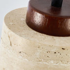 Pendant Lamp Natural Stone Shade Warm Diffused Light
