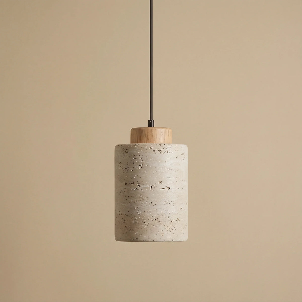 Pendant Lamp Natural Stone Shade Warm Diffused Light
