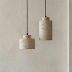Pendant Lamp Natural Stone Shade Warm Diffused Light