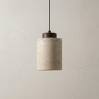 Pendant Lamp Natural Stone Shade Warm Diffused Light
