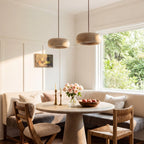 Pendant Lamp Natural Travertine Soft Ambient Glow