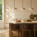 Pendant Lamp Natural Travertine Soft Ambient Glow