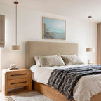 Pendant Lamp Natural Travertine Soft Ambient Glow