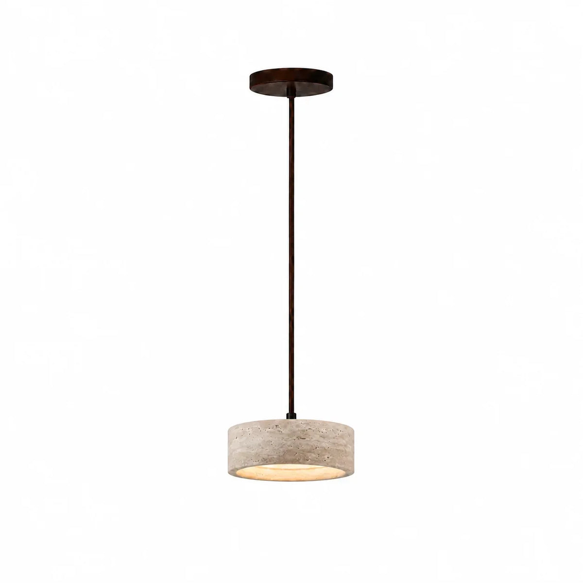 Pendant Lamp Natural Travertine Soft Ambient Glow