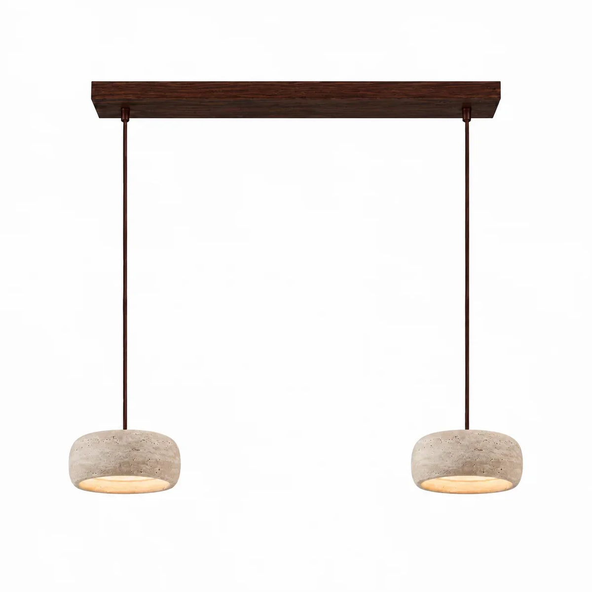 Pendant Lamp Natural Travertine Soft Ambient Glow