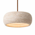 Pendant Lamp Natural Travertine Soft Ambient Glow