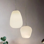 Pendant Lamp Ribbed Glass Scandinavian Design