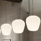 Pendant Lamp Ribbed Glass Scandinavian Design
