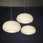 Pendant Lamp Ribbed Glass Scandinavian Design
