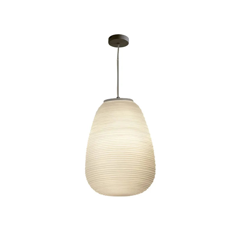 Pendant Lamp Ribbed Glass Scandinavian Design
