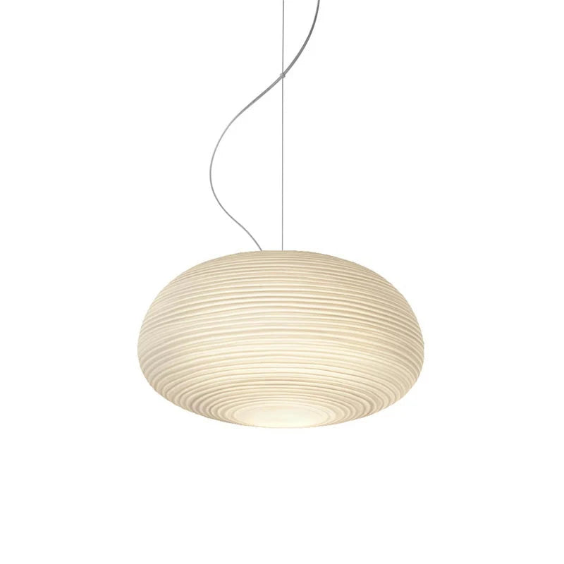 Pendant Lamp Ribbed Glass Scandinavian Design