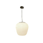 Pendant Lamp Ribbed Glass Scandinavian Design