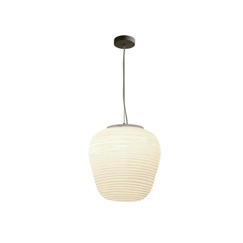 Pendant Lamp Ribbed Glass Scandinavian Design