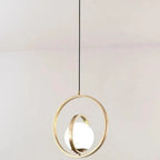 Pendant Lamp Rotating & Adjustable Rings Gold Finish