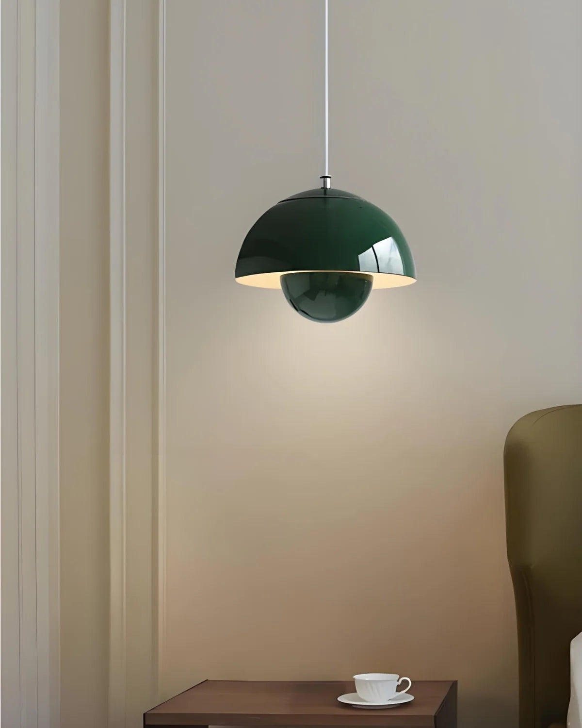 Pendant Lamp Round Matte Finish Soft Even Diffusion